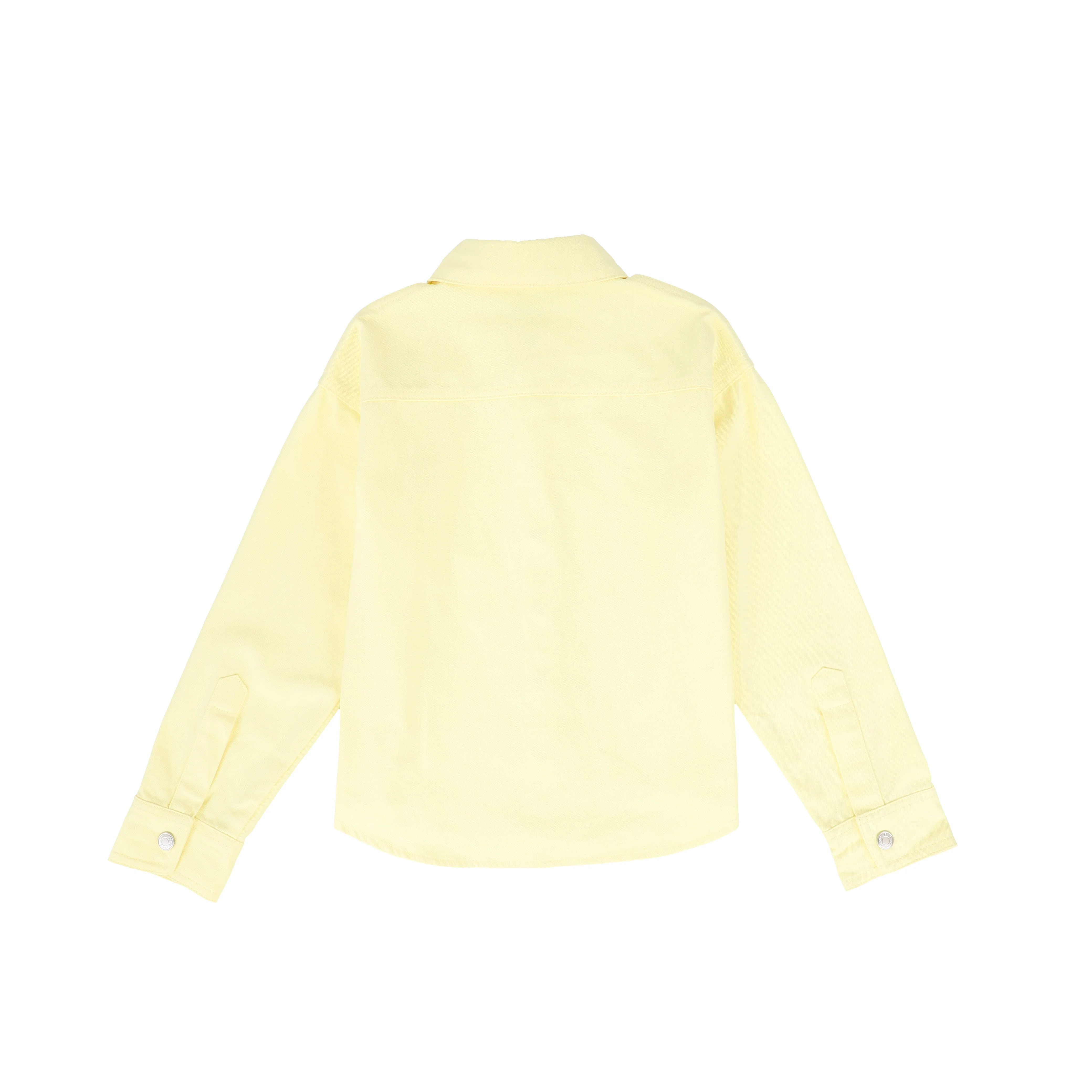 VALENTINA YELLOW DENIM HEART PATCH BLOUSE [FINAL SALE] - Image 2