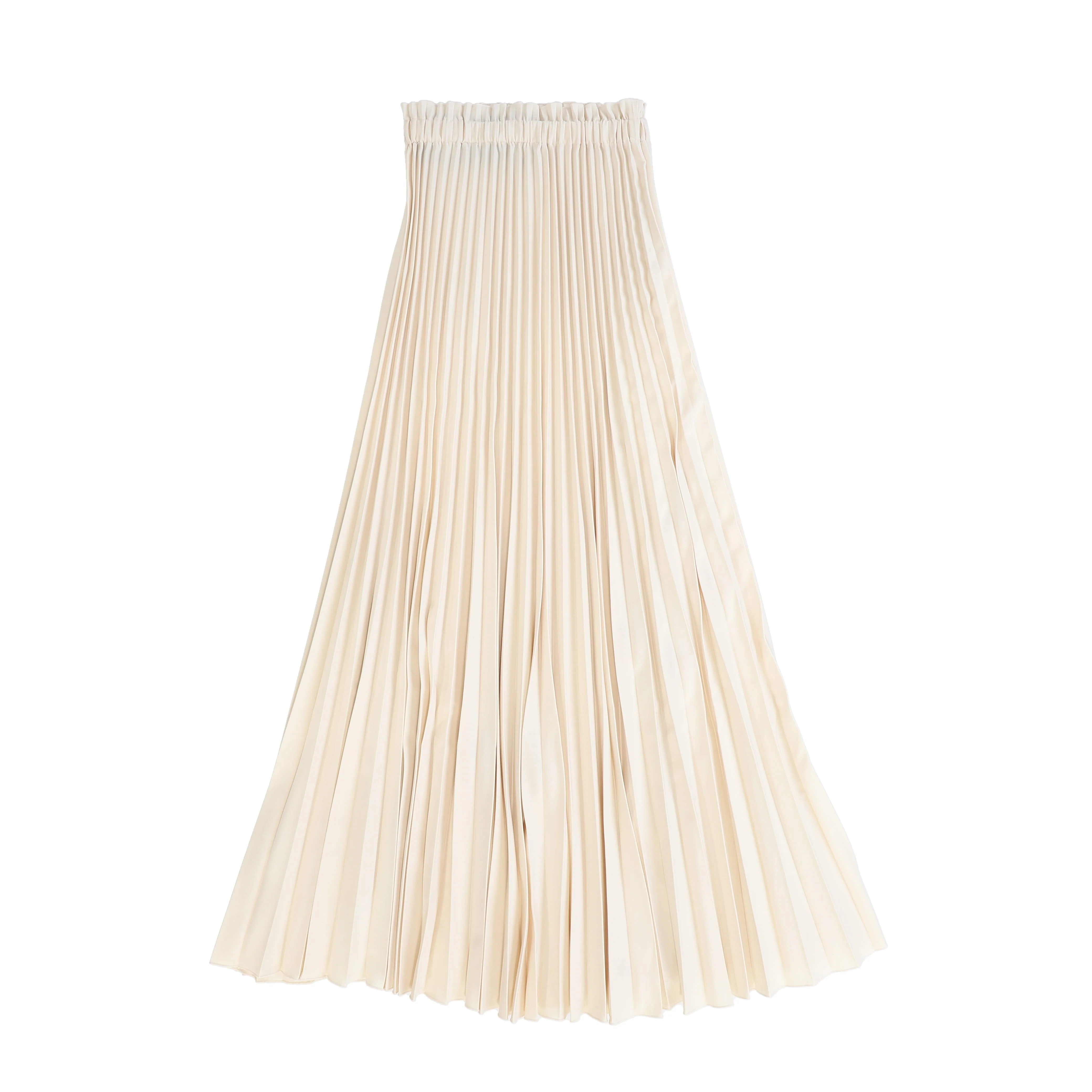 VENERA ARAPU BEIGE PLEATED MAXI SKIRT [FINAL SALE] - Image 2