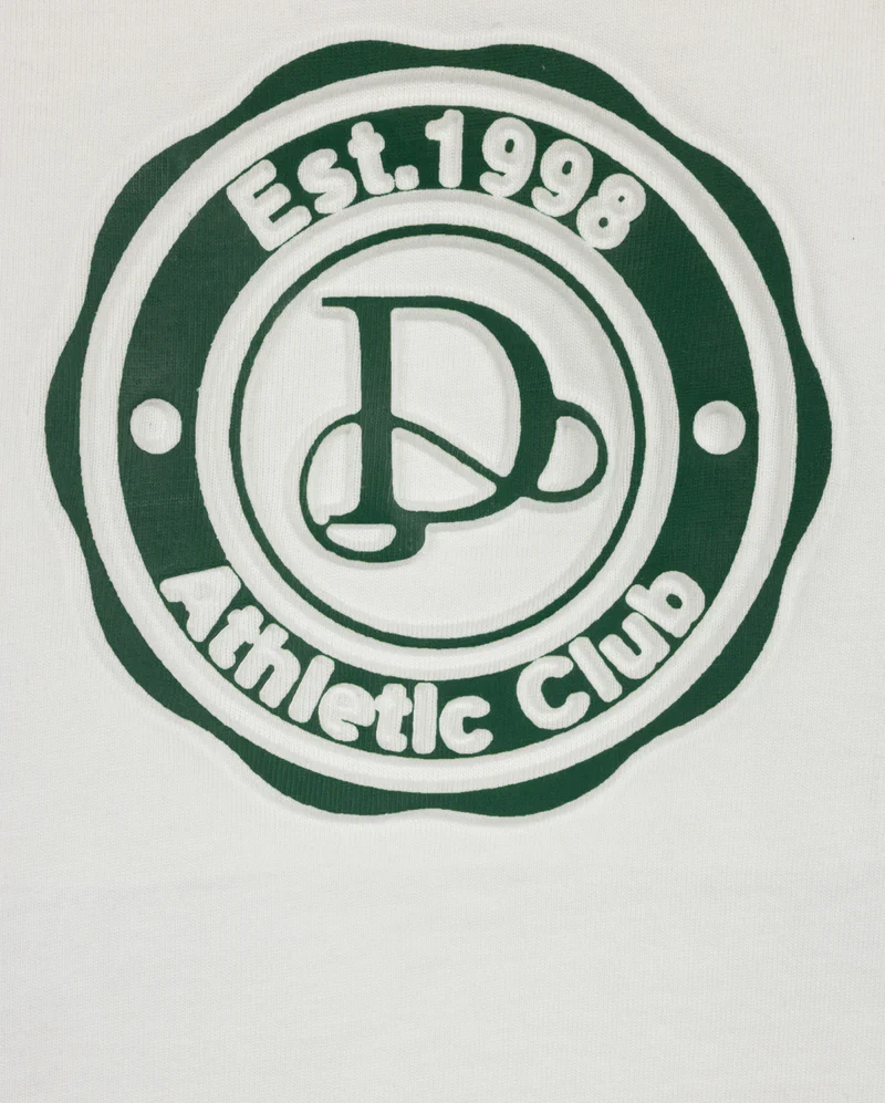 VIBE GREEN VINTAGE PRINT ON TONAL T-SHIRT [FINAL SALE] - Image 2