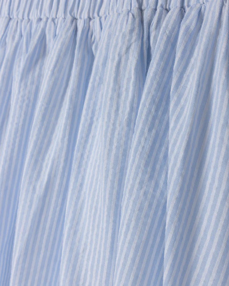 VIBE STRIPE POCKET PINSTRIPED MIDI SKIRT [FINAL SALE] - Image 2