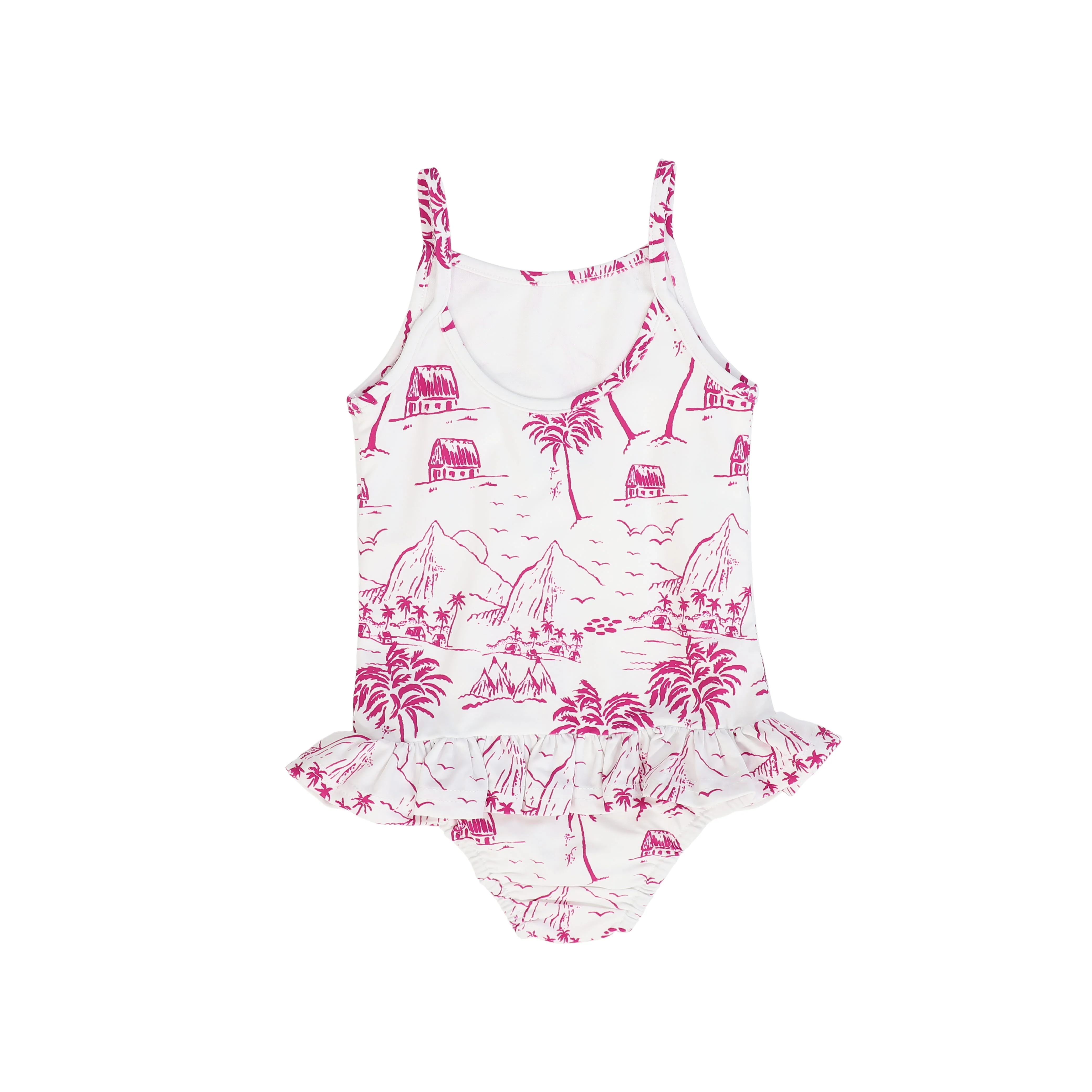 WATER CLUB FUCHSIA PINK TOILE PRINT SWIMSUIT [FINAL SALE] - Image 2